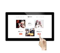 Pantalla de Señalización Digital LCD con Wifi, Tableta Android Todo en Uno de 21.5 Pulgadas para Montaje en Pared, Pantalla Publicitaria Comercial para Comercios Minoristas