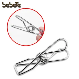 Stainless Steel Wire Laundry Clips For Outdoor Indoor Clothesline Drying Clothespins Fasteners for Socks, Scarfs