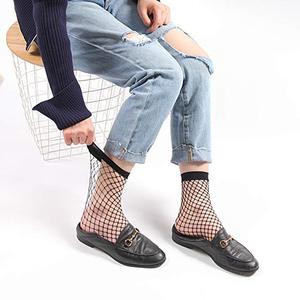المرأة الرباط شبكة صيد السمك شير اللباس الجوارب الكاحل - Product Image 3