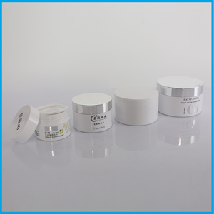 Vasetto in <span class=keywords><strong>Plastica</strong></span> PET Bianco di Alta Qualità 100g, Colore Personalizzabile, per Crema Viso e Occhi, Lussuoso Contenitore Cosmetico per Cura Personale della Pelle - Product Image 3