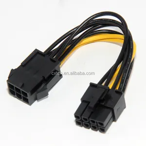 6 Pin Female to 8 Pin Male PCI Express Power Converter Cable CPU Video Graphics Card 6Pin to 8Pin PCIE Power Cable