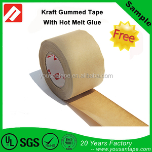 Fibra de Vidrio Reforzada de Seguridad Advertencia Activa de agua Marrón <span class=keywords><strong>Kraft</strong></span> <span class=keywords><strong>Cinta</strong></span> De Papel Engomado con muestra gratis - Product Image 1