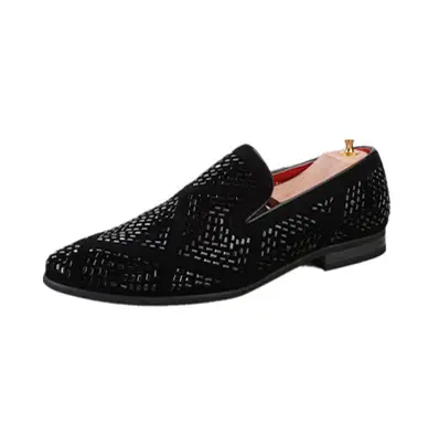 Man summer fashion slip on hand made dress loafer casual shoes