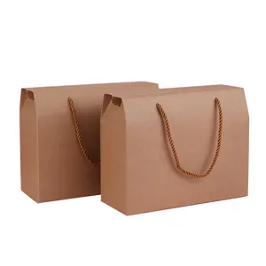 With Handle Kraft Corrugated Cardboard Dry Fruit Packaging Gift Box