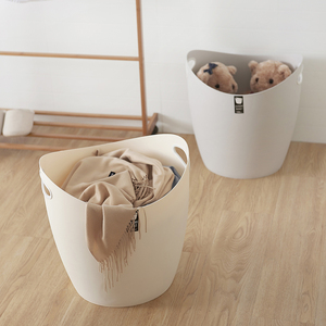 MOMO NATURI 32L Organisateur de rangement pour vêtements ovale multifonction en plastique PP écologique moderne, couleur personnalisée, durable, BSCI - Product Image 3