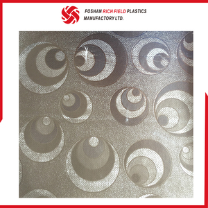 कारखाने के निर्माण पीवीसी Soild धातु Nonwoven सोने मेज़पोश उभरा टेबल कपड़ा - Product Image 3