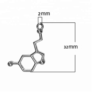 Fascino della lega THC Molecola di DNA Chimica Ciondolo Scienza Neuroscienze Gioielli - Product Image 2
