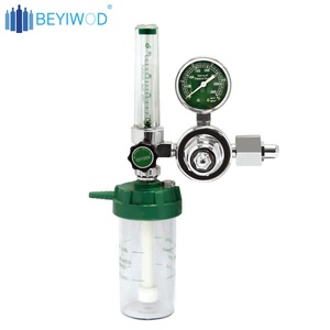 Régulateur d'oxygène médical à <span class=keywords><strong>Double</strong></span> pression, jauge avec humidificateur, 2 pièces - Product Image 5