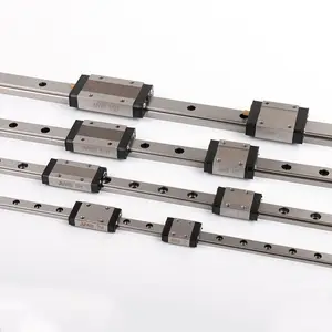 Rail de guidage linéaire miniature en acier inoxydable, bloc de 3 pièces, 5mm, 7mm, 9mm, 12mm, 15mm