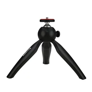 Kingma Tripod Portabel Mini, Tripod Portabel Atas Meja Ringkas Dapat Disesuaikan Sudut Pemotretan untuk Kamera Aksi DSLR Ponsel Pintar