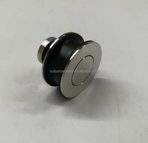 ที่มีคุณภาพสูงสแตนเลส Frameless เลื่อนลูกกลิ้งประตูห้องอาบน้ำฝักบัวสำหรับท่อสี่เหลี่ยมเลื่อน - Product Image 6