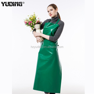 ขายส่งผู้หญิงราคาถูกพีวีซีกันน้ำสีขาวผ้ากันเปื้อนครัว