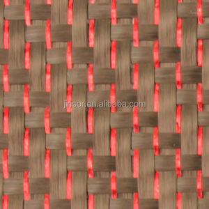 ผ้าลายทแยงไฟเบอร์คาร์บอนไฮบริดกลิตเตอร์สีแดง - Product Image 4