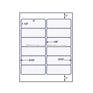 4 "x 1.5" לכל תקליטונים תווית 12 עד דביק תווית מדבקת תווית