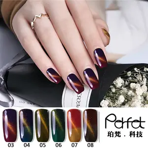 Ice MA Perfect Cat Eyes Gel Polish Changing Color Soak Off UV Gel Nail Polish Magnetic Varnish Factory Price MSDS SGS 2 Years