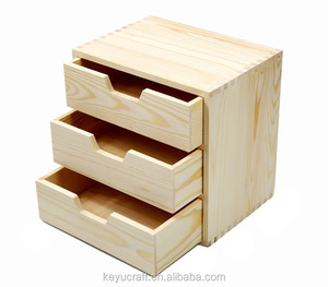 Laci penyimpanan kayu Solid laci penyimpanan kantor kayu