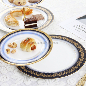 <span class=keywords><strong>Piatti</strong></span> <span class=keywords><strong>piatti</strong></span> d'oro <span class=keywords><strong>in</strong></span> <span class=keywords><strong>porcellana</strong></span> reale stoviglie <span class=keywords><strong>in</strong></span> ceramica da 8 pollici piatto da 10 pollici per ristorante - Product Image 4