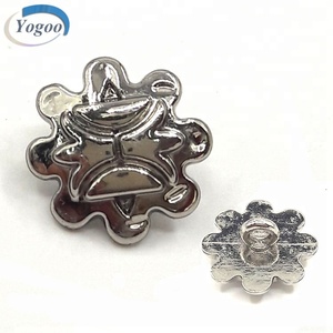 Vintage 20Mm Kích Thước Lớn Biểu Tượng Tùy Chỉnh Dập Nổi May Kim Loại Nút Quần Áo - Product Image 4