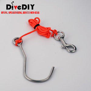 Gancho de Deriva para Buceo con Línea de 45 Pulgadas y Clip de Acero Inoxidable - Product Image 4