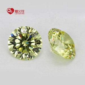 WuZhou Edelstein 5A Olive Farbe 6,0mm Runde Lose Zirkonia Stein Preis - Product Image 3