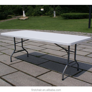 Tabela dobrável de plástico retangular 1.8 m, preço mais barato, jantar, mesa - Product Image 2