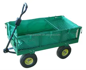 Acciaio inox Utility £ 400 Heavy Duty Wagon Carrello Prato Giardino di Casa Yard Farm Trolley