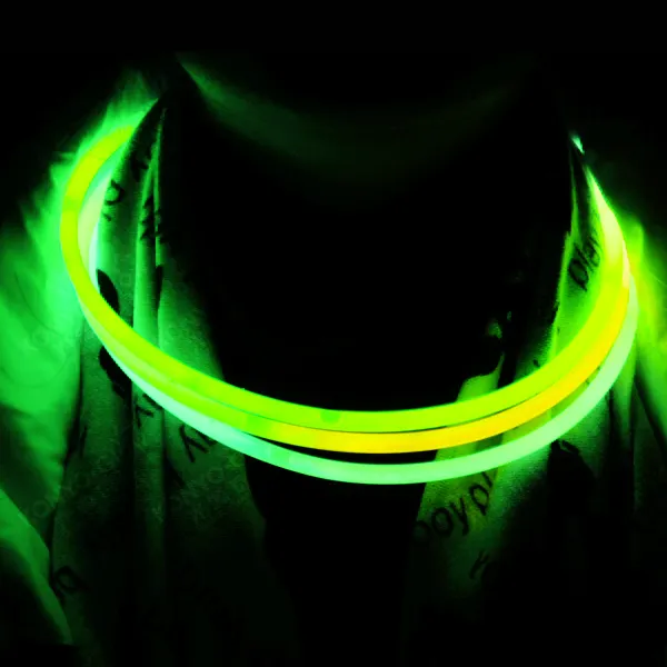 5*580mm logo customized party pack chemical glow stick necklace