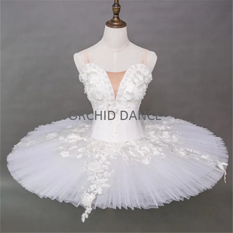 Traje de palco de dança, profissional de alta qualidade personalizado, traje de palco de dança, balé de cisne, tutu