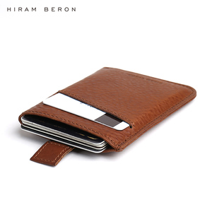 Hiram Beron-portatarjetas de cuero italiano, bloqueo RFID - Product Image 1