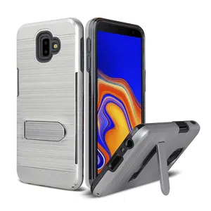 Goedkope Hot Koop Back Cover Met Card Slot Voor Samsung J6 Plus, stofdicht Kickstand Telefoon Case Voor J6 Prime