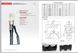 Connecteurs de câbles HCT-185 6T 185mm2 Force de sortie 60KN Outil de sertissage <span class=keywords><strong>hydraulique</strong></span> manuel - Product Image 6