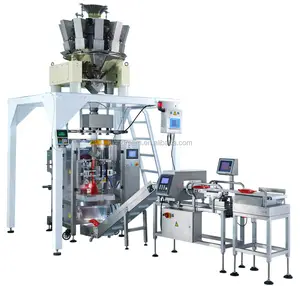 Full automatic fruits and leafy vegetable packaging weighing and filling machine price packaging trays available