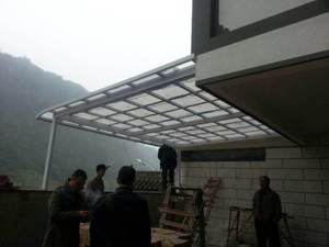 Polycarbonate Tấm Nhà Máy Polycarbonate Ban Công Mái Hiên Durable/Nhôm Tán Mái Hiên - Product Image 4