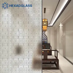 Design de vidro da arte decorativa para partição e interior
