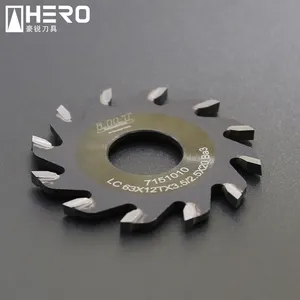 HERO-hoja de sierra circular de carburo de aluminio, hoja de sierra acanalada en v para trabajo de madera, aluminio, tamaño de panel