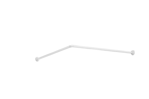 QJMAX Asta per Tenda <span class=keywords><strong>Doccia</strong></span> <span class=keywords><strong>Angolare</strong></span> a L Ecologica (Alluminio/Acciaio Inossidabile) - Product Image 5