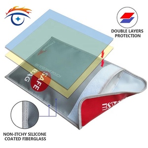 De fibra de vidrio de RC dinero en efectivo de la batería LiPo fuego guardia de seguridad a prueba de fuego BOLSA DE DOCUMENTO - Product Image 2