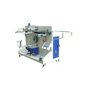 HS-1200R Stainless Bucket 1 color screen printing printing machine plastic bucket 1 color logo screen printer