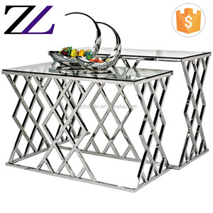 Restaurante catering decoraciones martillado oro rosa cubo de hielo led Barra de vidrio templado mesa de <span class=keywords><strong>buffet</strong></span> con iluminación led para la venta