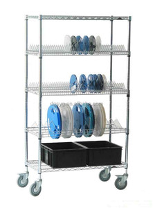 SMT Reel Trolley <span class=keywords><strong>ESD</strong></span> รถเข็นชั้นวางลวดสำหรับอุตสาหกรรมอิเล็กทรอนิกส์ - Product Image 6
