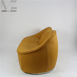 <span class=keywords><strong>Moderne</strong></span> Jaune PU cuir <span class=keywords><strong>causeuse</strong></span> canapé - Product Image 4