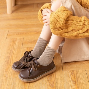 Autunno inverno giappone donne equipaggio polsino cotone puro colore vivido a buon mercato all'ingrosso calze Medias De Algodon - Product Image 3