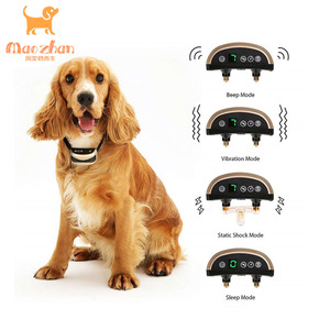 El final de la liquidación electrónica Sin ladridos Choque de seguridad al aire libre con cable USB recargable Collar antiladridos para perros de la MZ-165A - Product Image 4