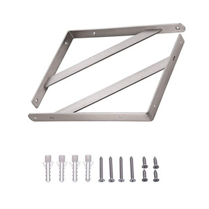 Thép Không Gỉ Nặng 14 "Nẹp Góc Khớp Góc Phải Giá Đỡ - Product Image 3