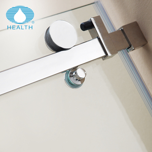 Mampara de Ducha de Vidrio sin Marco al por Mayor, 2 <span class=keywords><strong>Rodillos</strong></span>, Puerta de Ducha Corredera Simple y Portátil para <span class=keywords><strong>Baño</strong></span> - Product Image 3