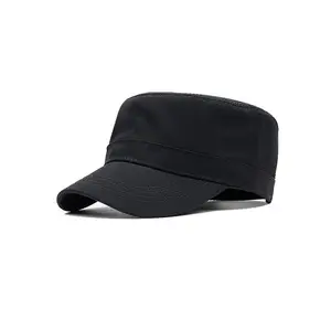 자수 화려한 맞춤형 야구 모자 폴리 에스테르/면 플랫 탑 캡 모자