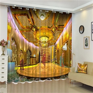 Building Design 3D Digitale Stampato Hotel Blackout Ready Made <span class=keywords><strong>Tenda</strong></span> Della Finestra Per <span class=keywords><strong>Soggiorno</strong></span> - Product Image 5