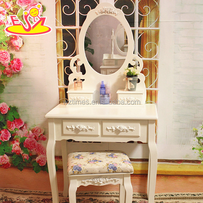 2018 однотонные деревянный макияж туалетный комплект лучший дизайн деревянный макияж туалетный комплект W08H061