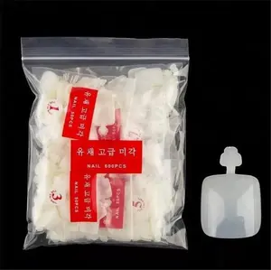 600pcs french toe tips artificial nail toe art tips with full cover