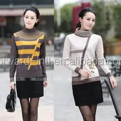 Ladies knitted pullover, heavy knit sweater pure cashmere